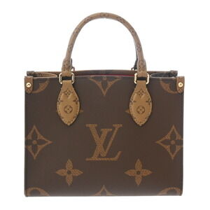 Louis Vuitton Monogram Reverse On the Go Brown Canvas Handbag
